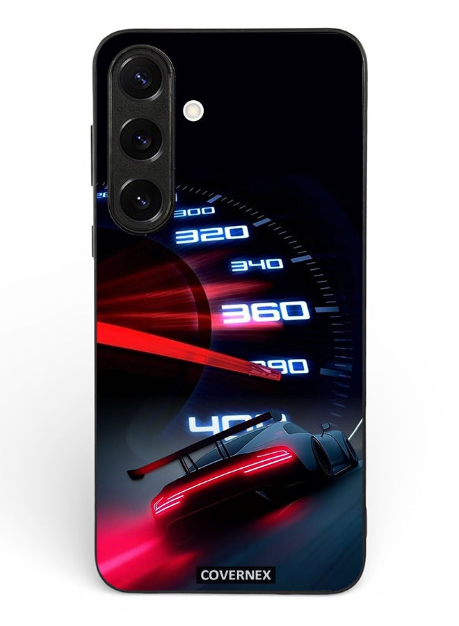 Covernex Samsung Galaxy S25 Plus Protective Case Cover Printed Featuring High Speed Dashboard Neon Racing Speedometer - Image 2